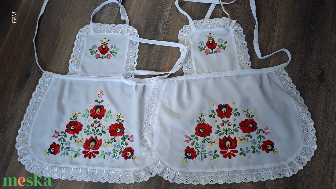 Matyó kötény   - otthon & életmód - konyhafelszerelés, tálalás - konyhai textil - kötény - Meska.hu