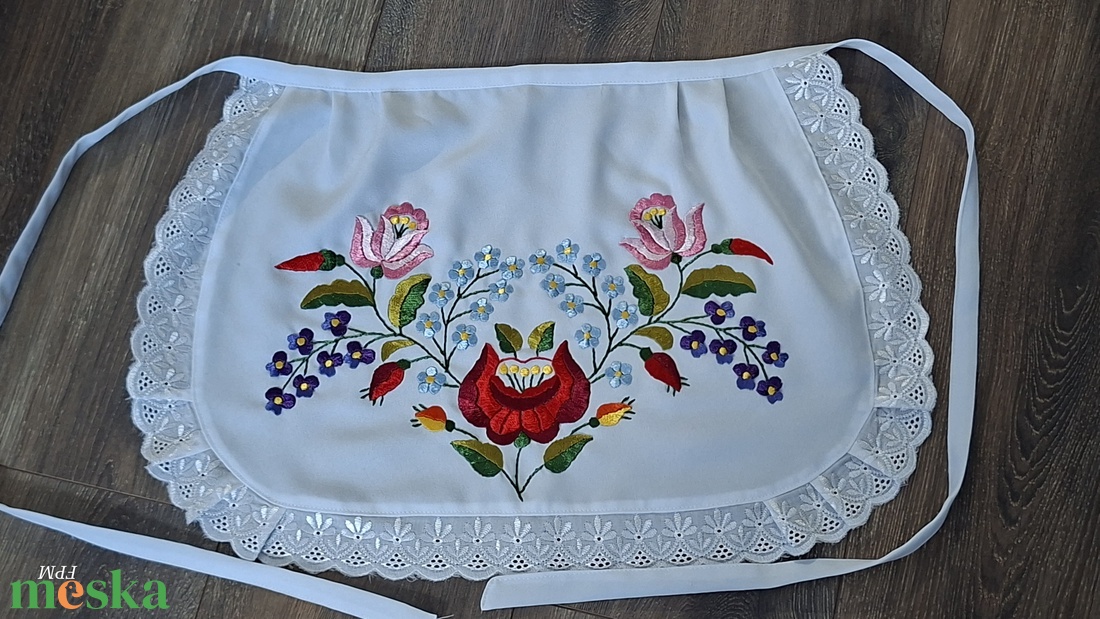 Kalocsai kötény   - otthon & életmód - konyhafelszerelés, tálalás - konyhai textil - kötény - Meska.hu