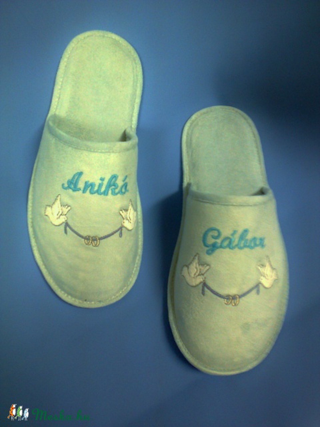 Szoba papucs  mindenkinek  egyedi hímzéssel, személyes ajándéknak -  - Meska.hu