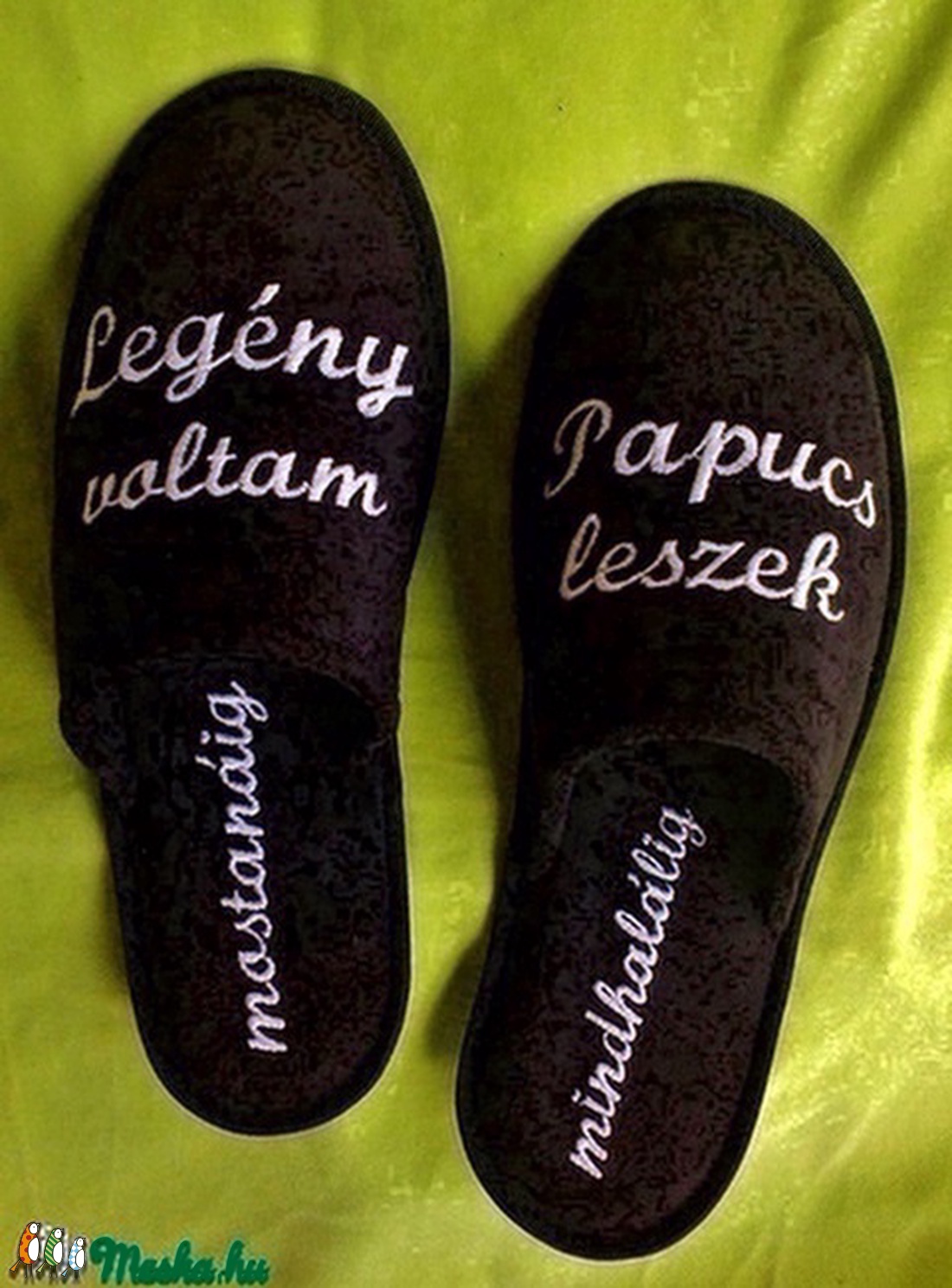  Feliratos szoba papucs személyes ajándéknak,legénybúcsúra -  - Meska.hu