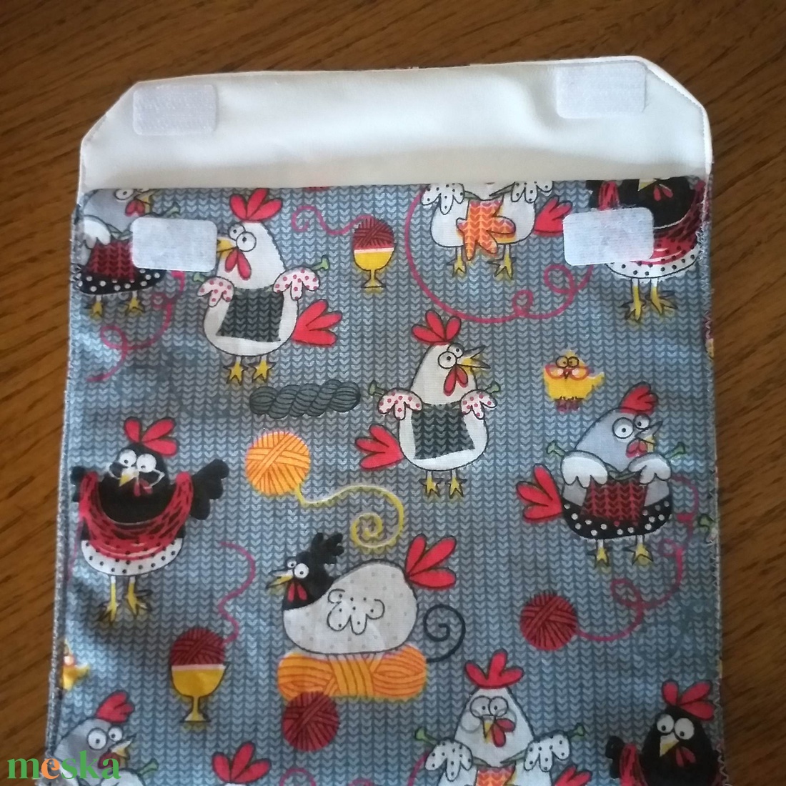Tyúkocskás uzsonnás tasak, snackbag, újratasak - táska & tok - uzsonna- & ebéd tartó - szendvics csomagoló - Meska.hu