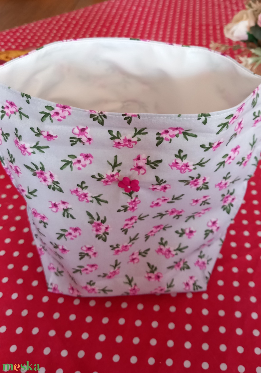 Apró virágmintás,  kedves kis uzsonnás tasak, snack bag - táska & tok - uzsonna- & ebéd tartó - ebéd tasak, doboz - Meska.hu Apró virágmintás,  kedves kis uzsonnás tasak, snack bag - táska & tok - uzsonna- & ebéd tartó - ebéd tasak, doboz - Meska.hu