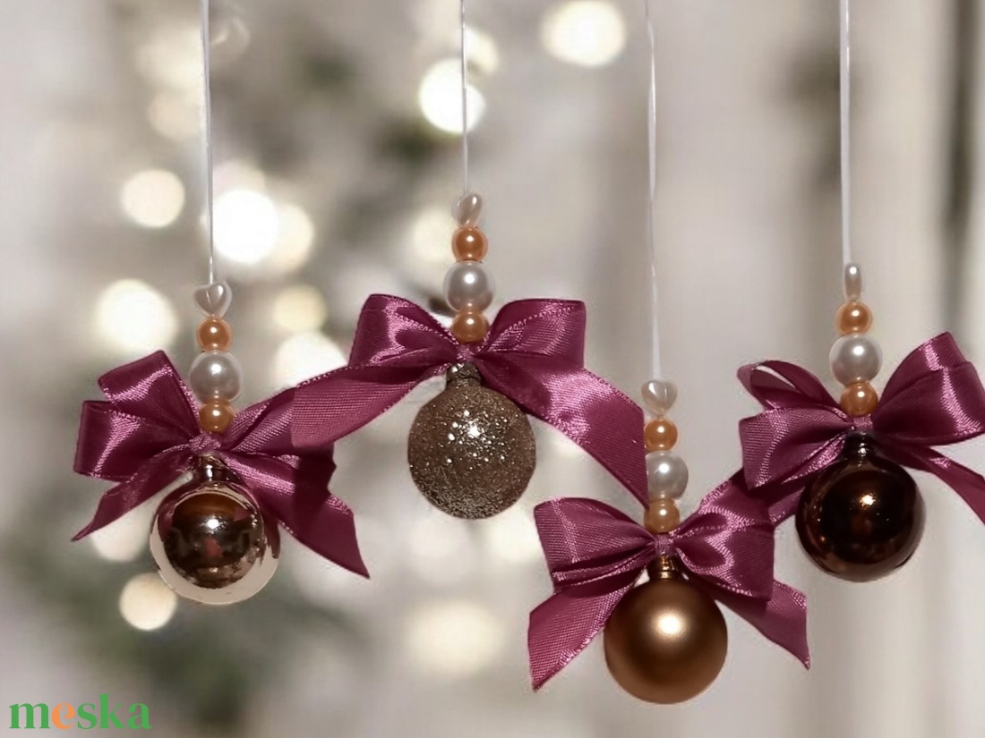 Gyönyörű, egyedi karácsonyfadíszek - karácsony - karácsonyi lakásdekoráció - karácsonyfadíszek - Meska.hu