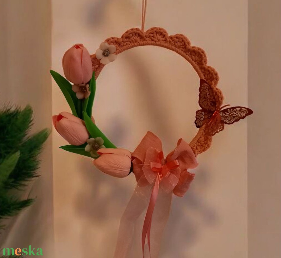 Tulipános tavaszi ajtódísz, kopogtató - otthon & életmód - dekoráció - ajtó- és ablak dekoráció - ajtódísz & kopogtató - Meska.hu Tulipános tavaszi ajtódísz, kopogtató - otthon & életmód - dekoráció - ajtó- és ablak dekoráció - ajtódísz & kopogtató - Meska.hu