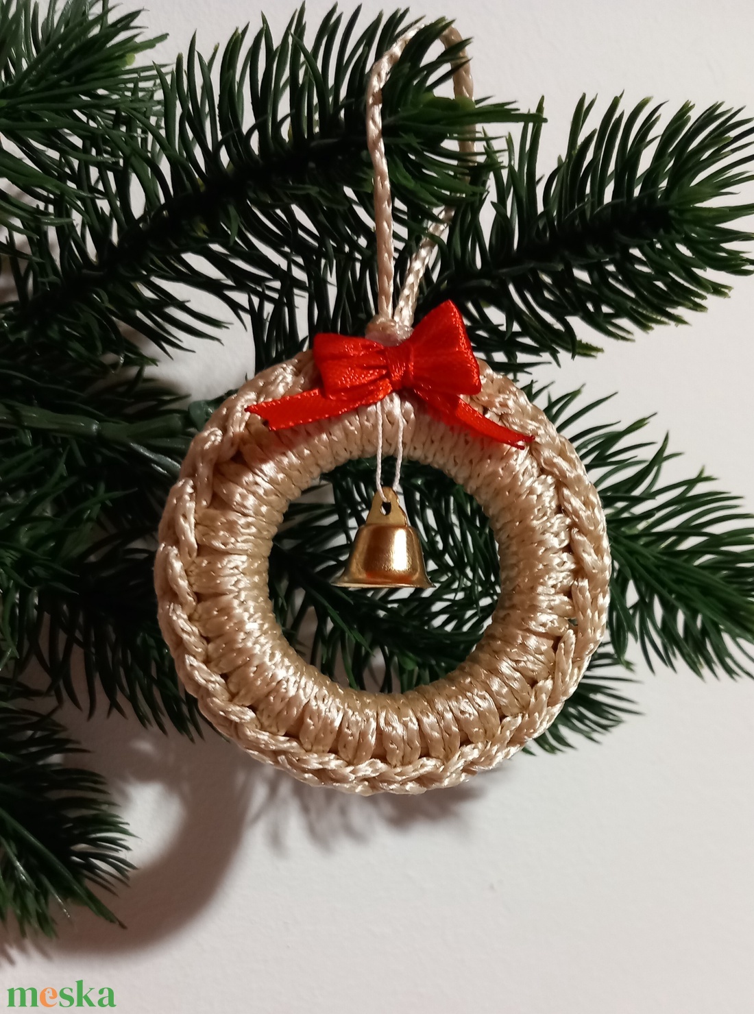 Csengettyűs karácsonyfadíszek (5 db) - karácsony - karácsonyi lakásdekoráció - karácsonyfadíszek - Meska.hu