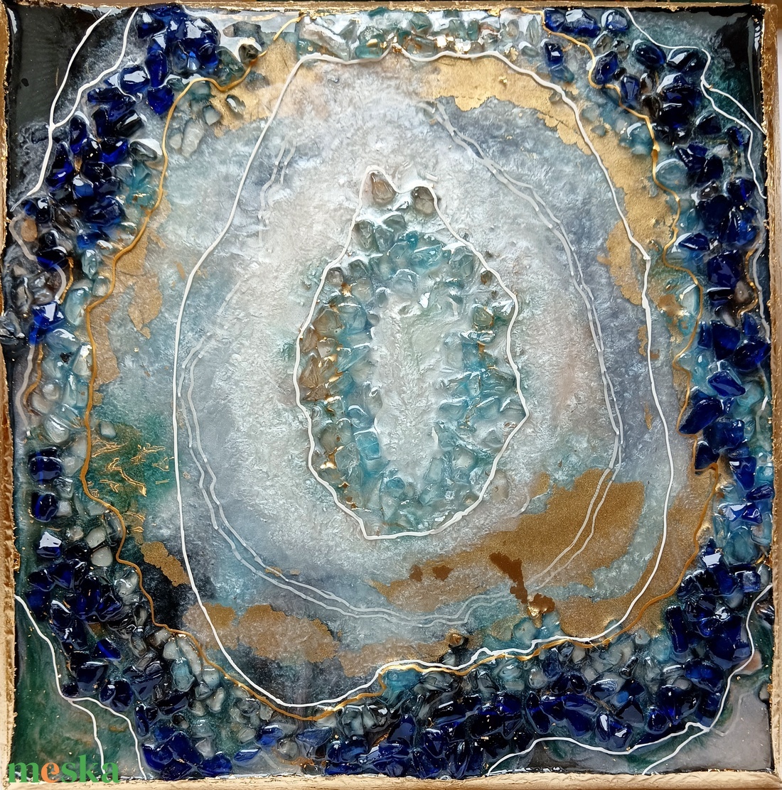 Epoxy geóda - otthon & életmód - dekoráció - kép & falikép - 3d képek - Meska.hu