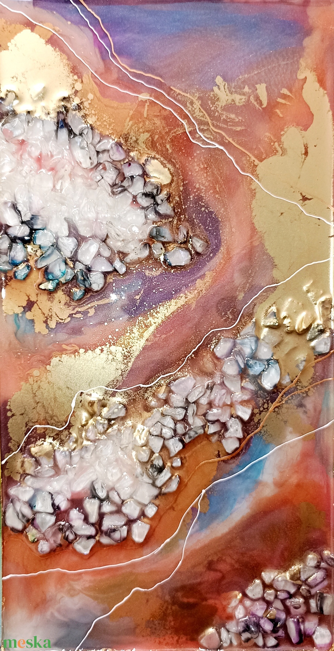 Epoxy geoda - művészet - festmény - üvegfestmény - Meska.hu Epoxy geoda - művészet - festmény - üvegfestmény - Meska.hu