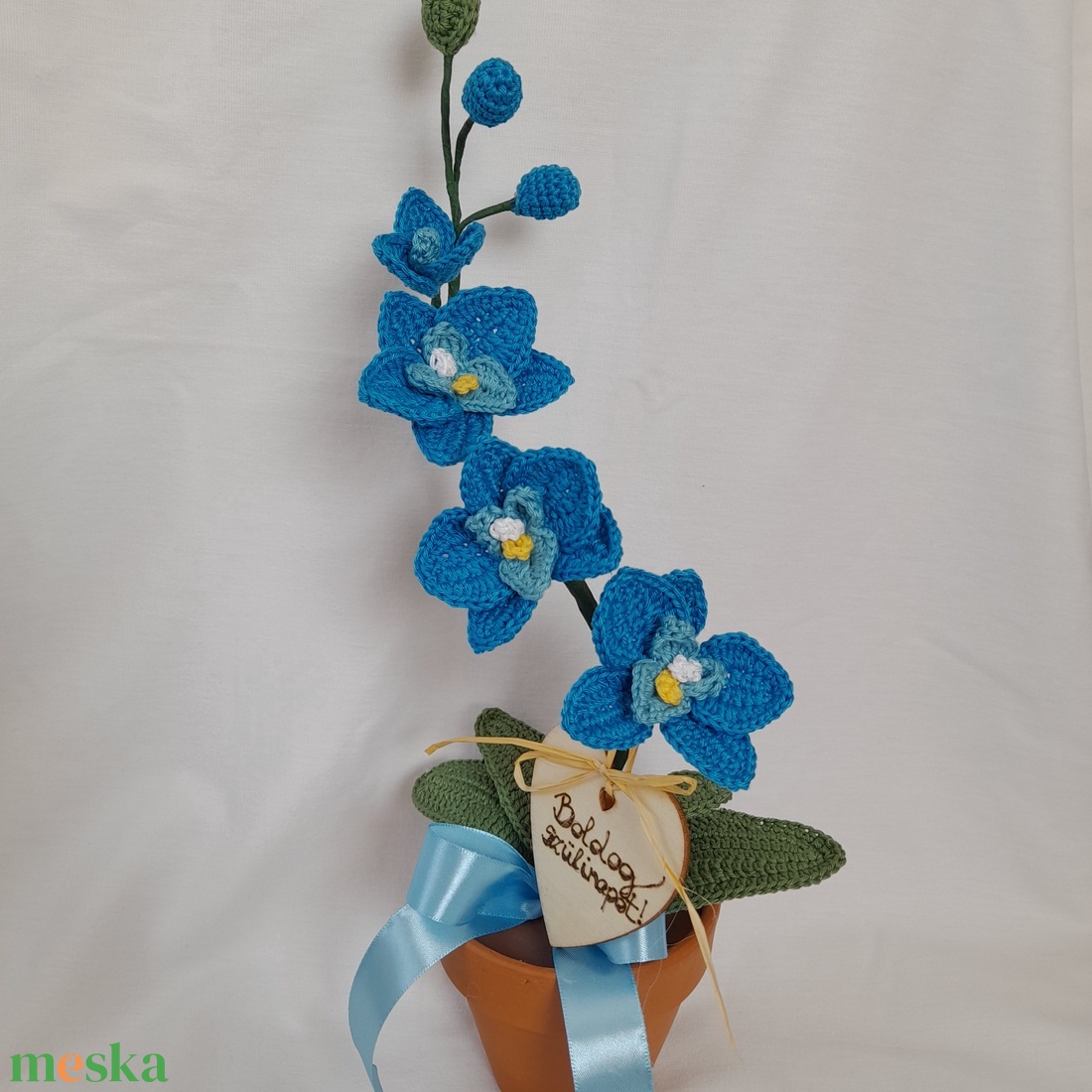 Horgolt Orchidea - otthon & életmód - dekoráció - virágdísz és tartó - csokor & virágdísz - Meska.hu Horgolt Orchidea - otthon & életmód - dekoráció - virágdísz és tartó - csokor & virágdísz - Meska.hu
