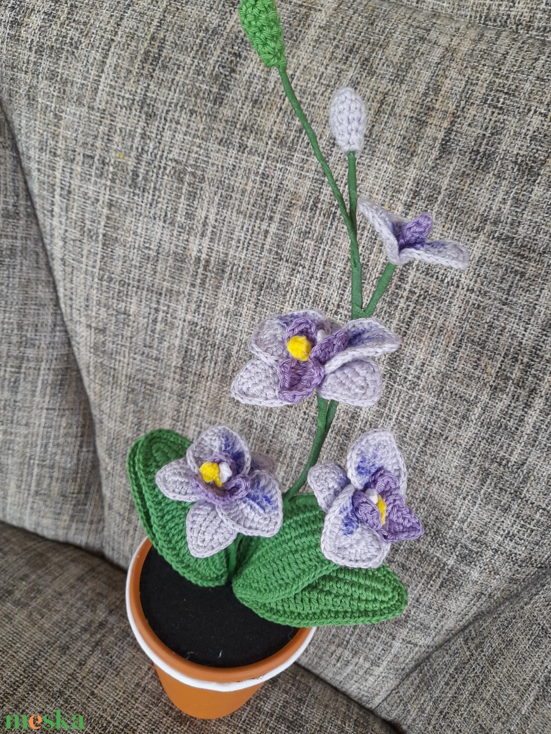 Horgolt Orchidea - otthon & életmód - dekoráció - virágdísz és tartó - csokor & virágdísz - Meska.hu Horgolt Orchidea - otthon & életmód - dekoráció - virágdísz és tartó - csokor & virágdísz - Meska.hu
