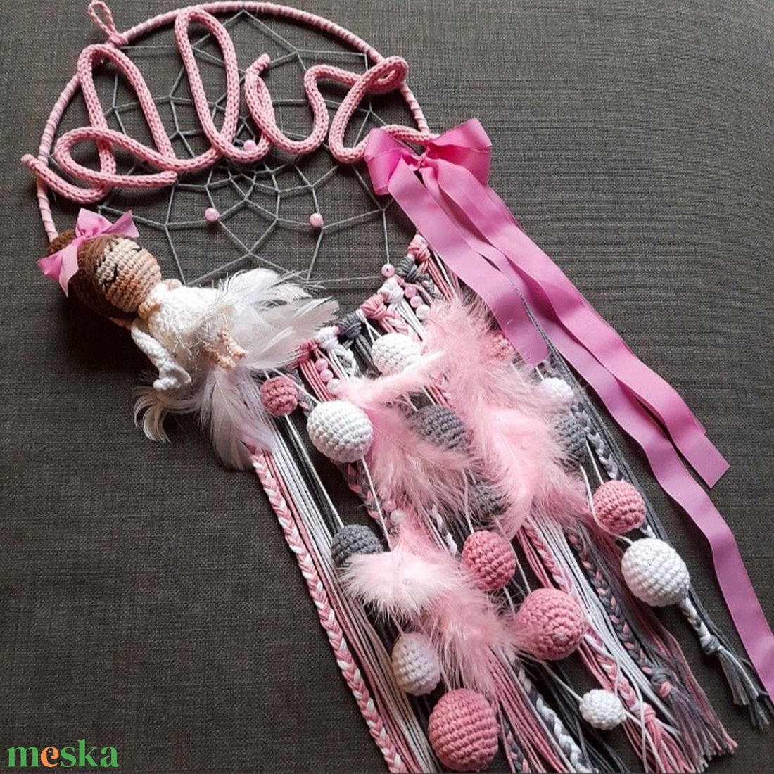 Álomfogó egyedi névvel, figurával! - otthon & életmód - babaszoba, gyerekszoba - babaszoba, gyerekszoba - Meska.hu