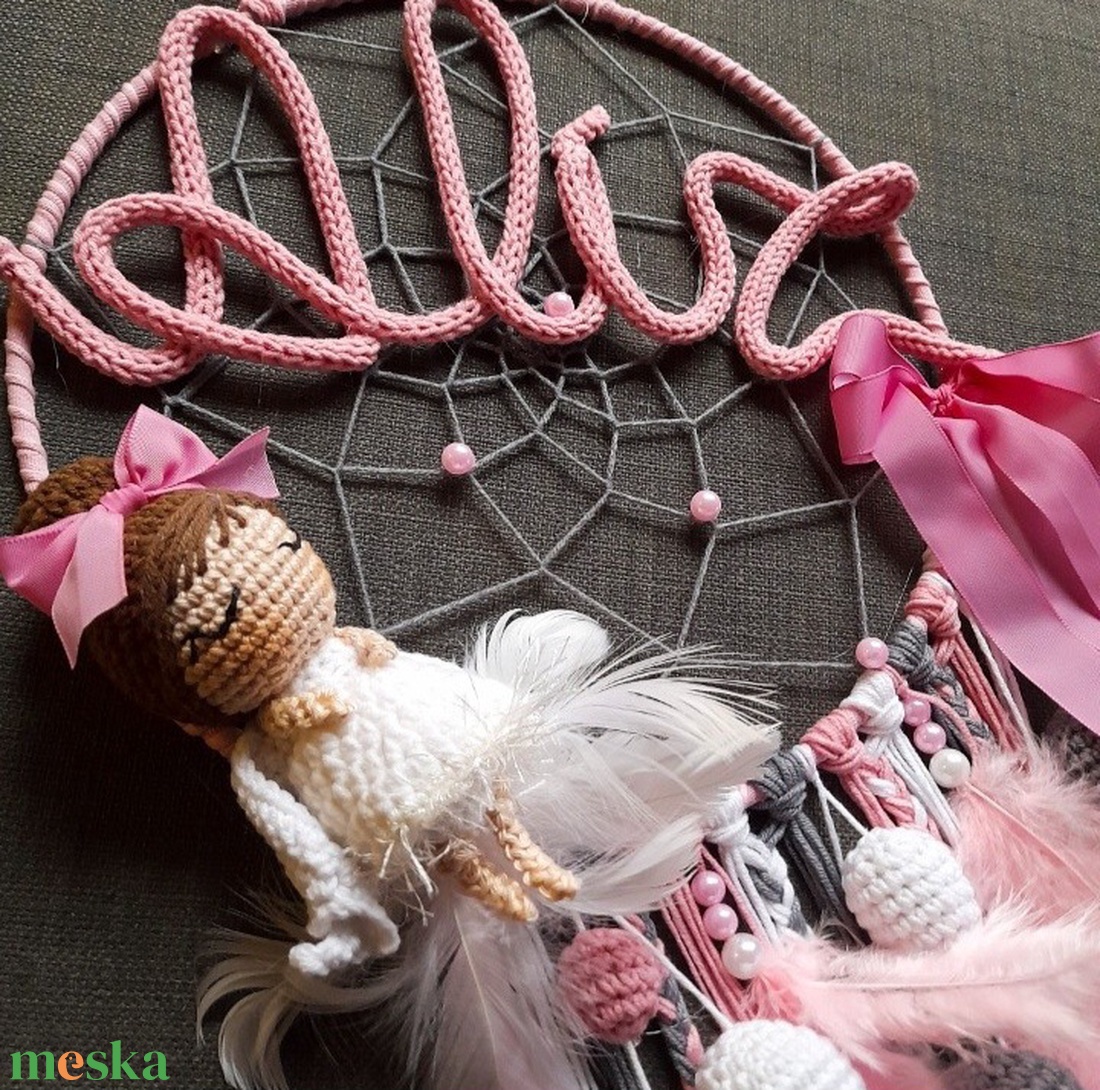 Álomfogó egyedi névvel, figurával! - otthon & életmód - babaszoba, gyerekszoba - babaszoba, gyerekszoba - Meska.hu