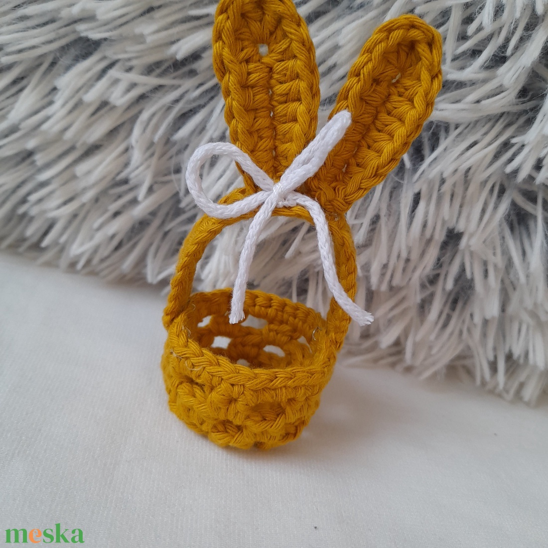 Horgolt tojástartó - ünnepi díszek, dekorációk - húsvéti díszek és dekorációk - húsvéti tojástartó - Meska.hu
