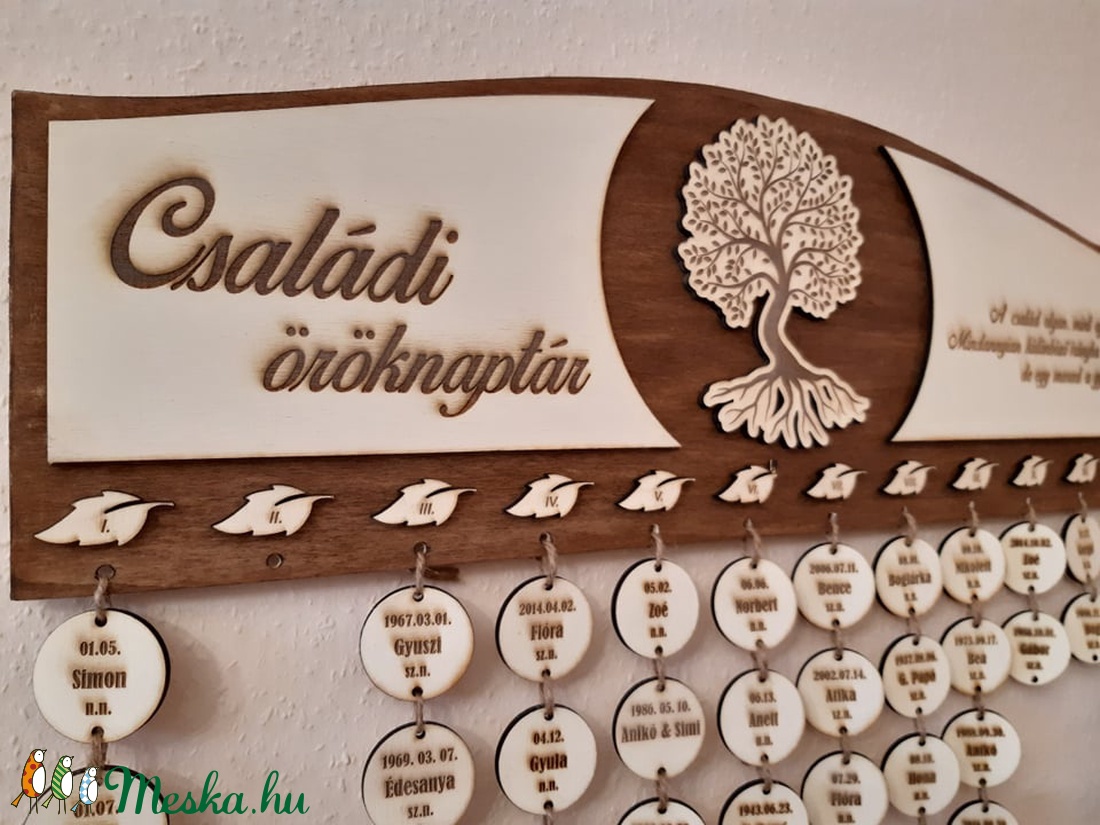 Családi öröknaptár! Az otthonod dísze! :) - otthon & életmód - dekoráció - Meska.hu Családi öröknaptár! Az otthonod dísze! :) - otthon & életmód - dekoráció - Meska.hu