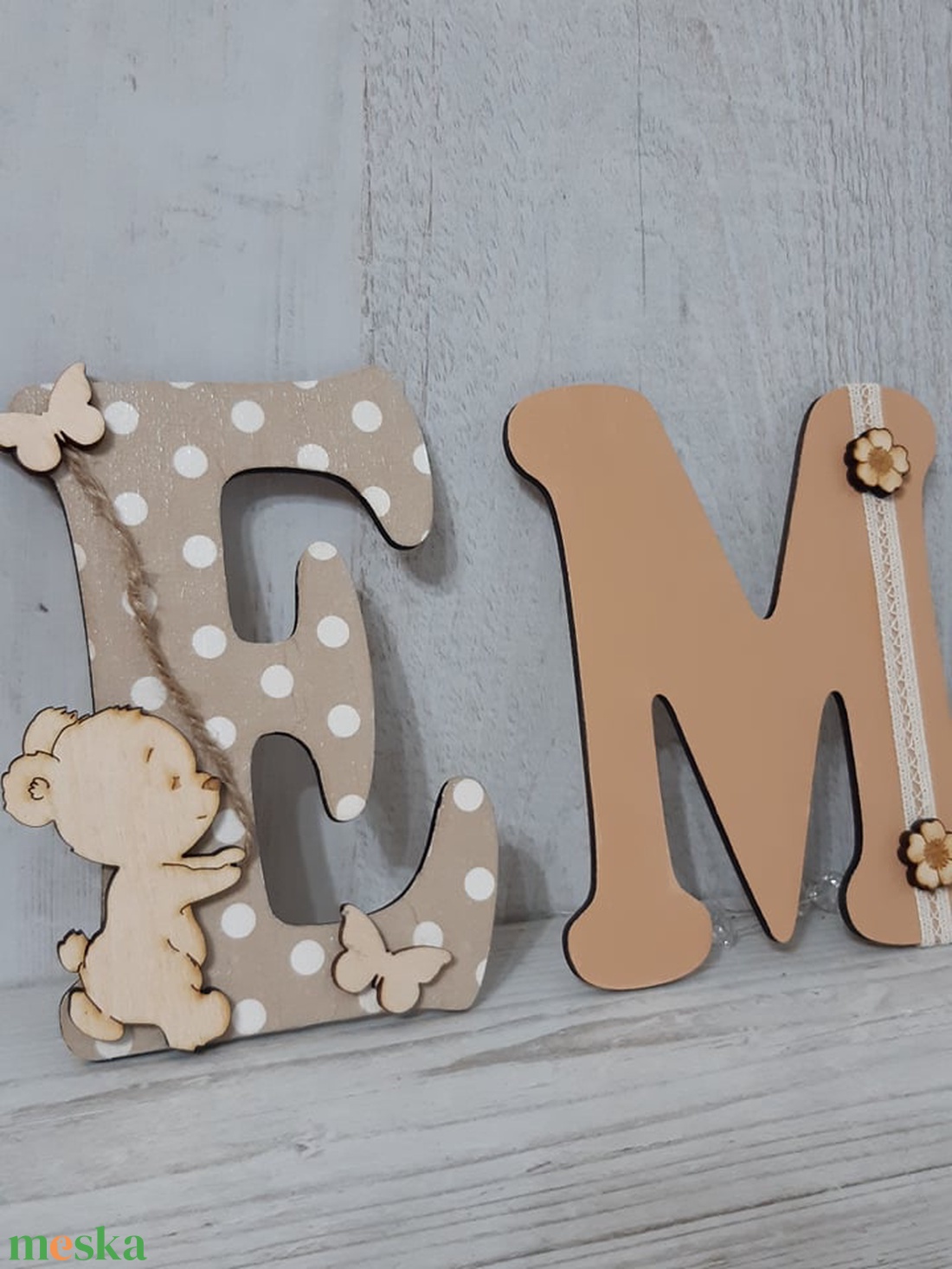 Név / felirat / betű! Babaszoba dekoráció! Fal / ajtó dekoráció! - otthon & életmód - dekoráció - Meska.hu
