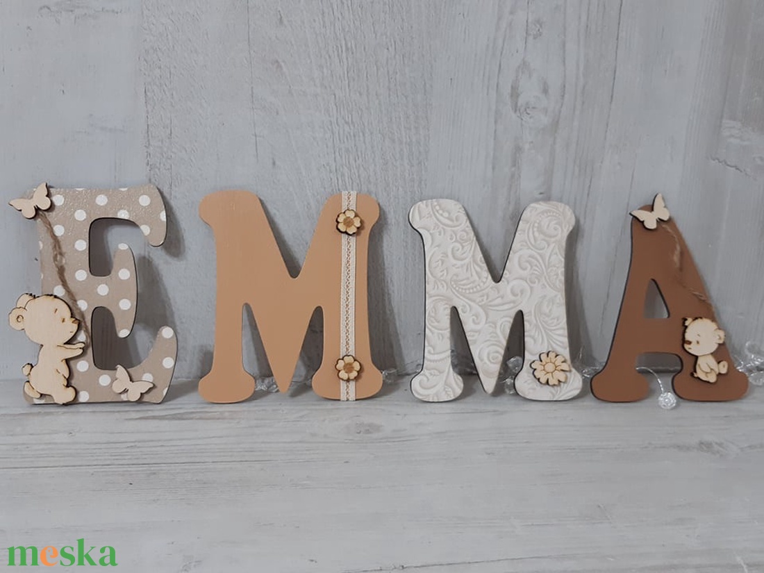 Név / felirat / betű! Babaszoba dekoráció! Fal / ajtó dekoráció! - otthon & életmód - dekoráció - Meska.hu