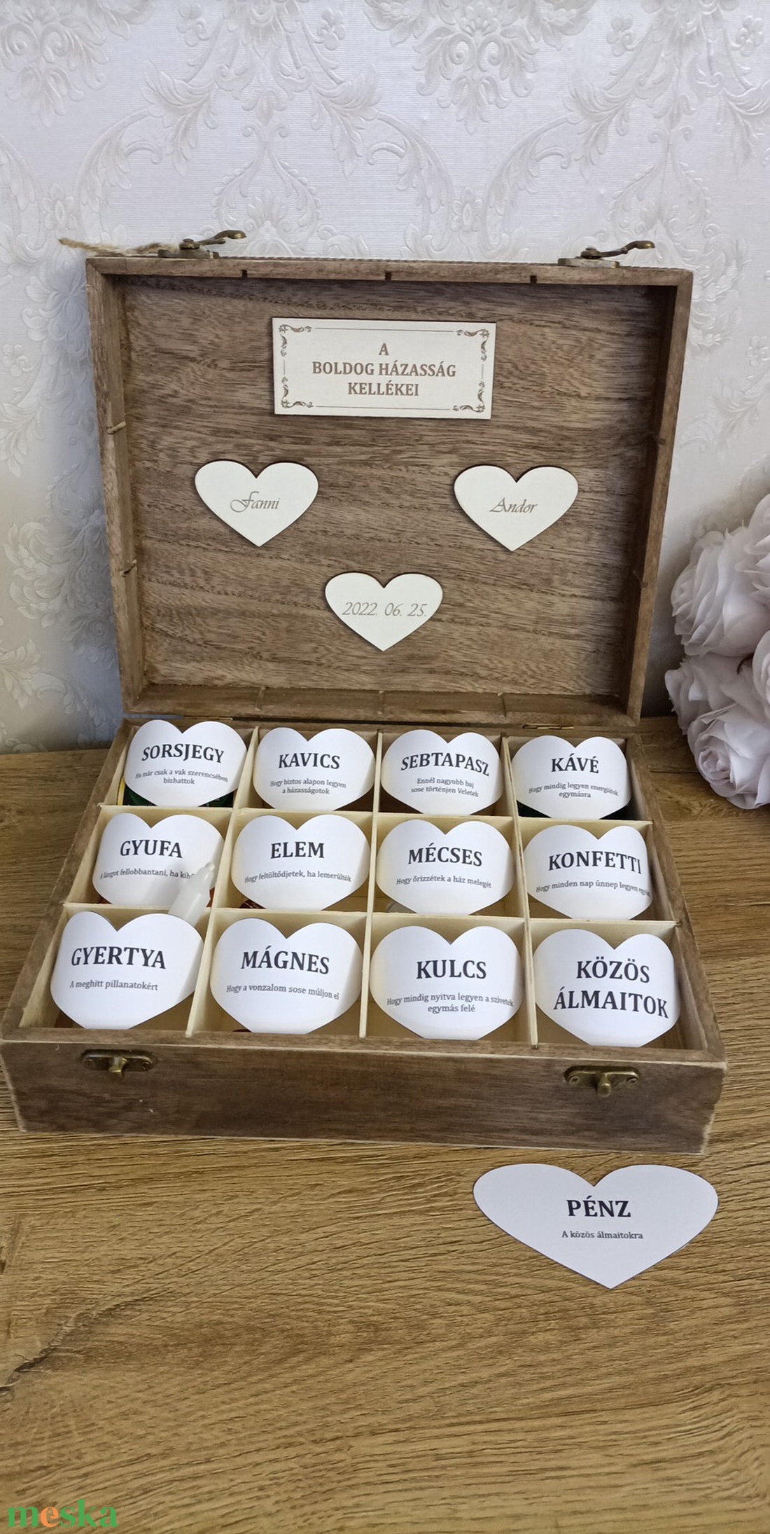 Romantikus esküvői ajándékdoboz! Nászajándék! Egyedi ajándék! - esküvő - emlék & ajándék - doboz - Meska.hu
