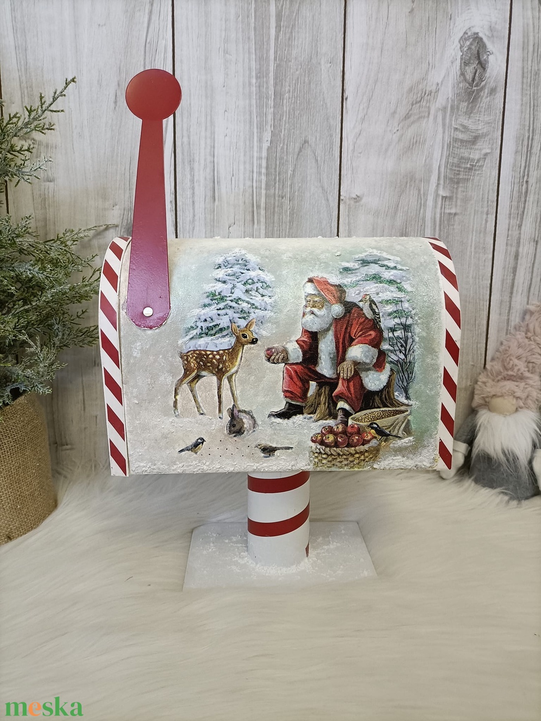 Meseszép, karácsonyi postaláda! - karácsony - karácsonyi lakásdekoráció - karácsonyi lakásdíszek - karácsonyi lakásdekoráció - Meska.hu