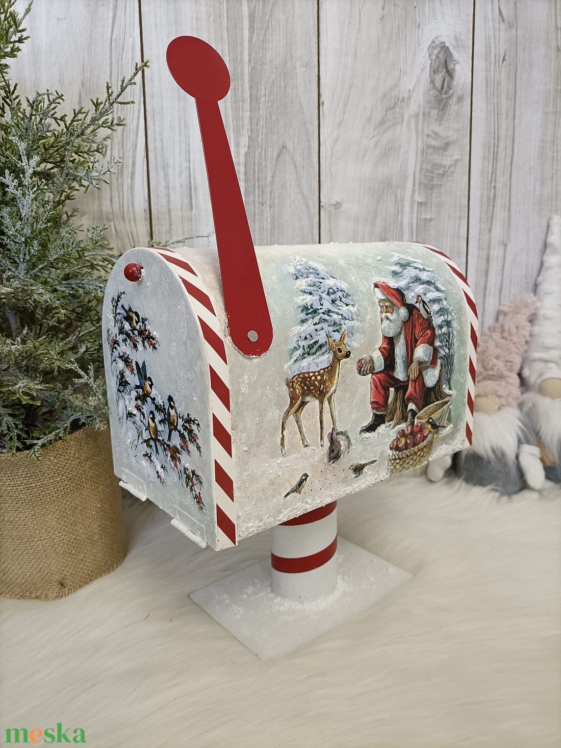 Meseszép, karácsonyi postaláda! - karácsony - karácsonyi lakásdekoráció - karácsonyi lakásdíszek - karácsonyi lakásdekoráció - Meska.hu