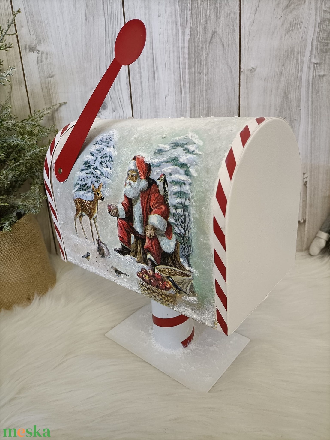 Meseszép, karácsonyi postaláda! - karácsony - karácsonyi lakásdekoráció - karácsonyi lakásdíszek - karácsonyi lakásdekoráció - Meska.hu