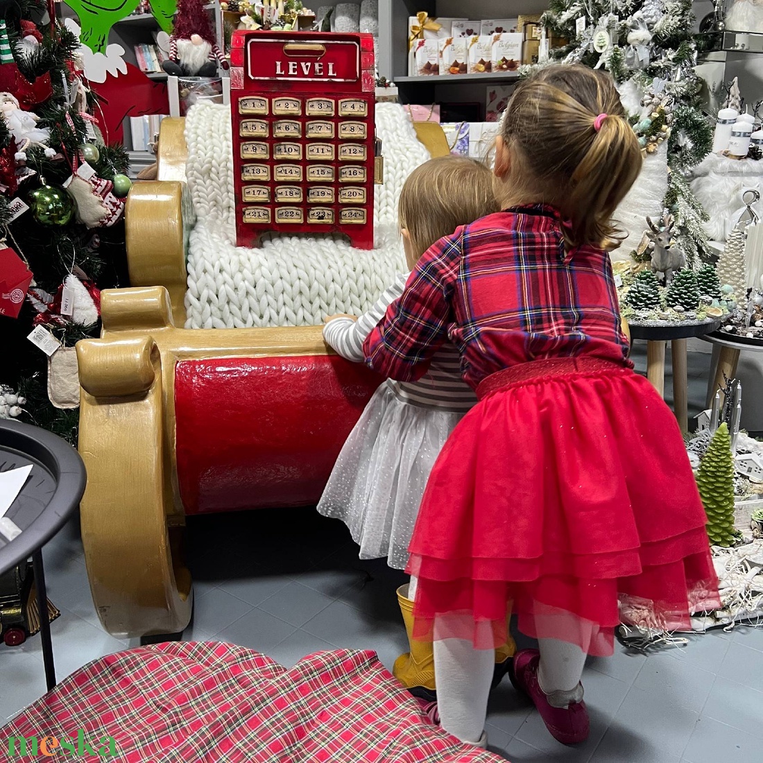 ÚJDONSÁG!!! Adventi kalendárium, régi postaláda forma, kiegészítőkkel. 1716001 - karácsony - adventi díszek - adventi naptár - Meska.hu