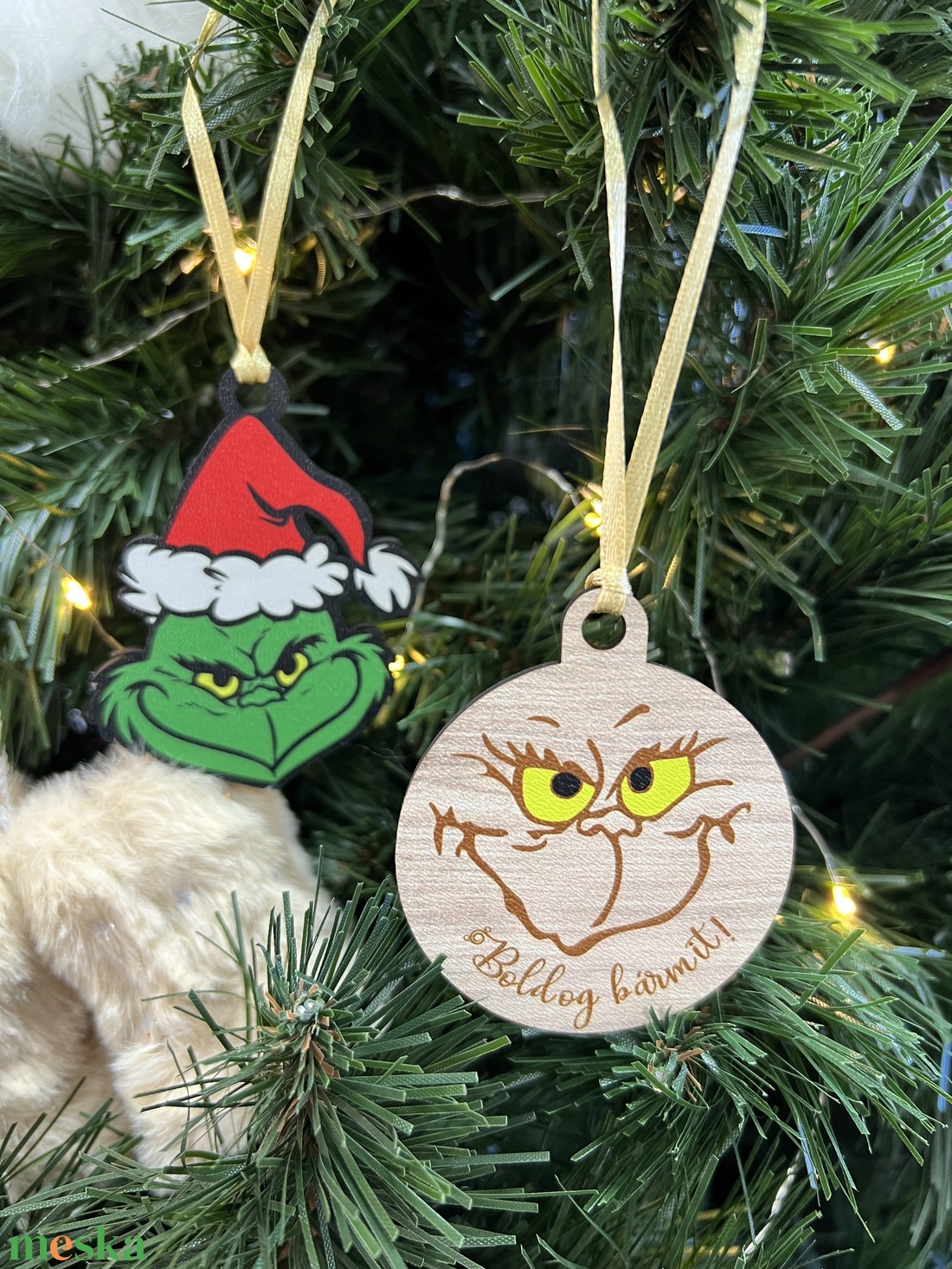 ÚJDONSÁG! Grincs-kollekció! Karácsonyfadísz, ajándékkísérő, kulcstartó! - karácsony - karácsonyi lakásdekoráció - karácsonyfadíszek - Meska.hu