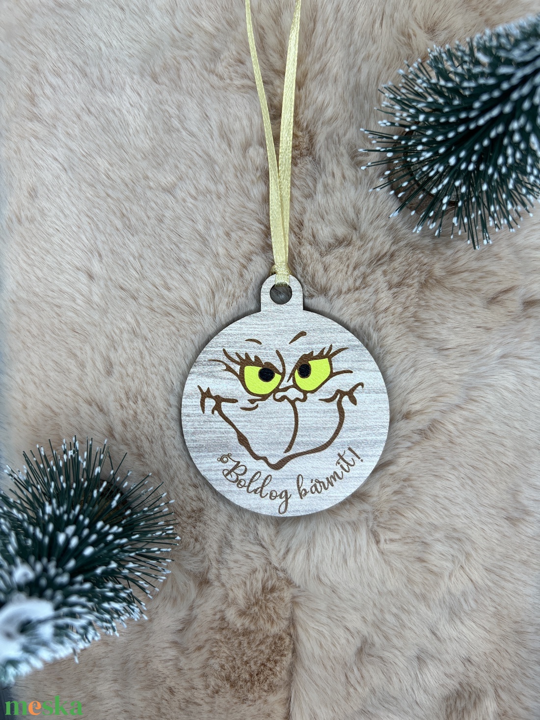 ÚJDONSÁG! Grincs-kollekció! Karácsonyfadísz, ajándékkísérő, kulcstartó! - karácsony - karácsonyi lakásdekoráció - karácsonyfadíszek - Meska.hu