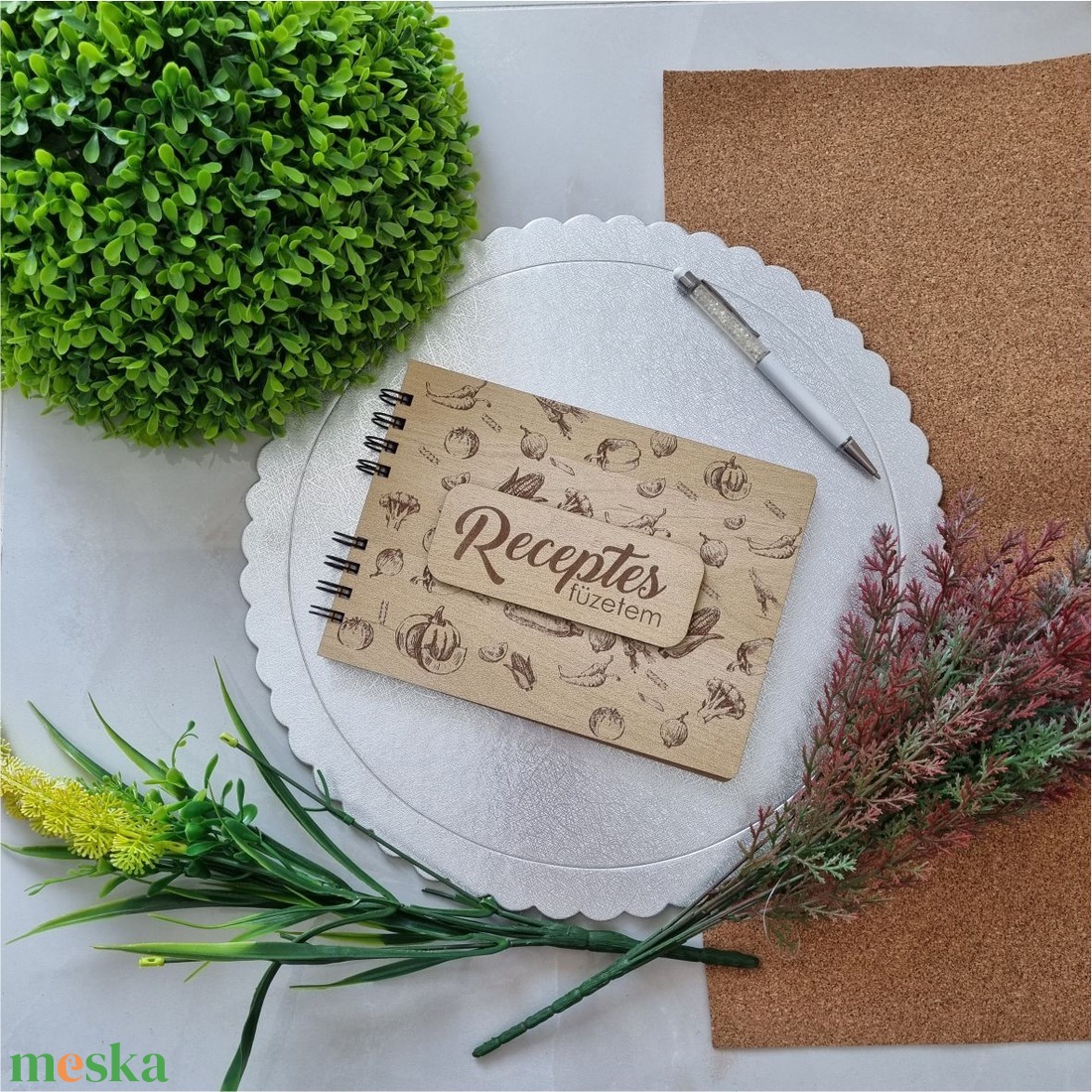 Receptes füzetem juhar színű - otthon & életmód - konyhafelszerelés, tálalás - sütés, főzés - receptfüzet - Meska.hu
