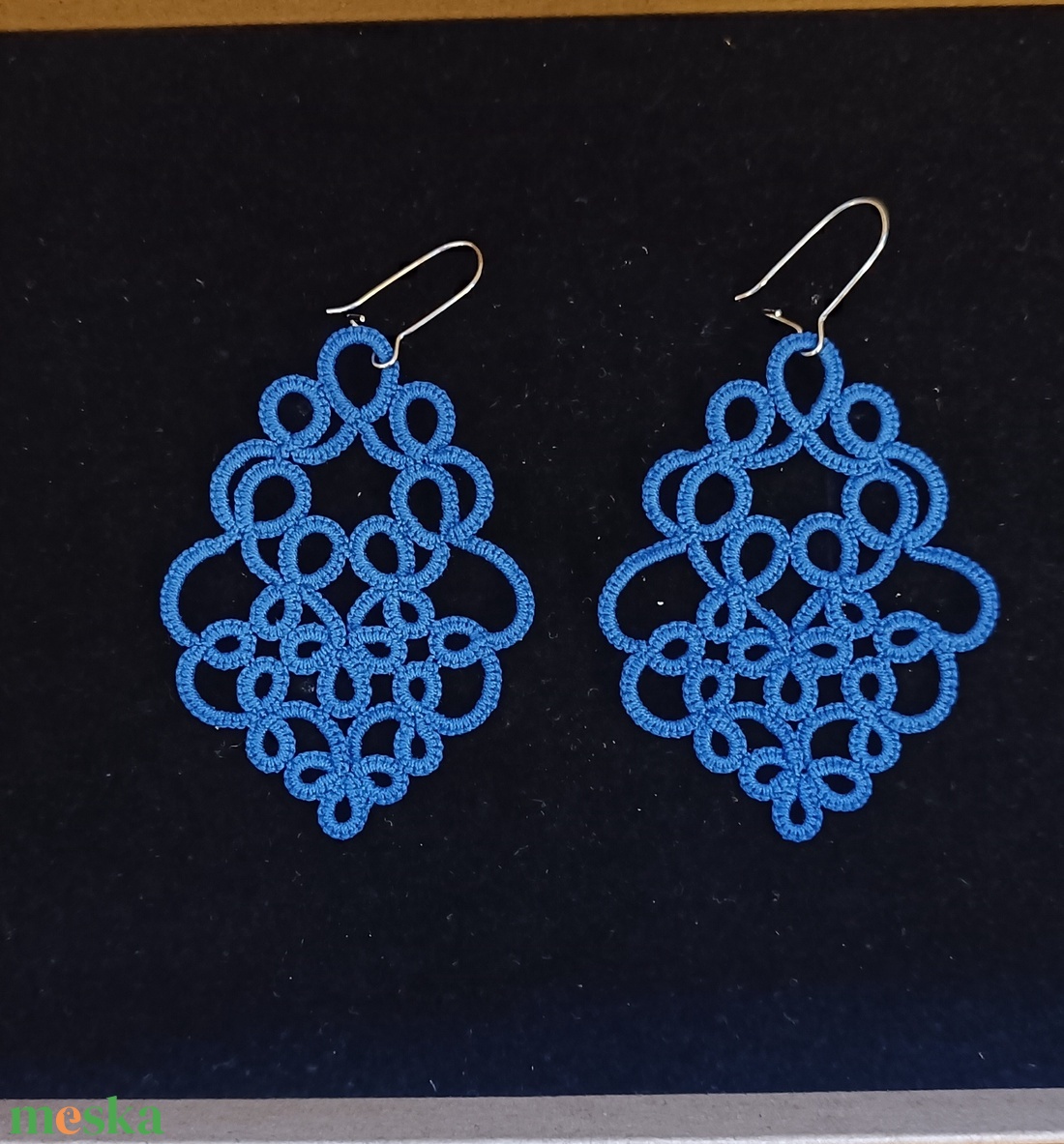 Hajócsipke fülbevaló nemesacél akasztóval - ékszer - fülbevaló - csillár fülbevaló - Meska.hu