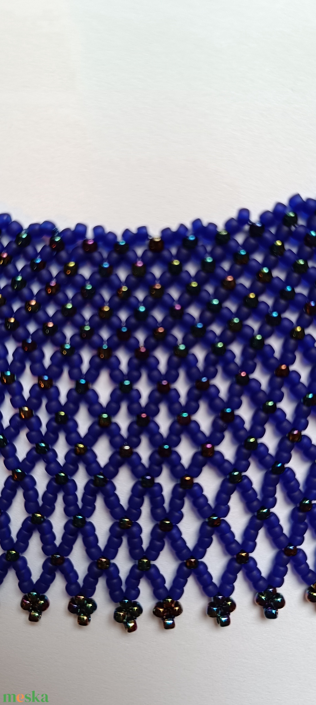 Gyöngygallér japán üveggyöngyből - ékszer - nyaklánc - gyöngyös nyaklánc - Meska.hu