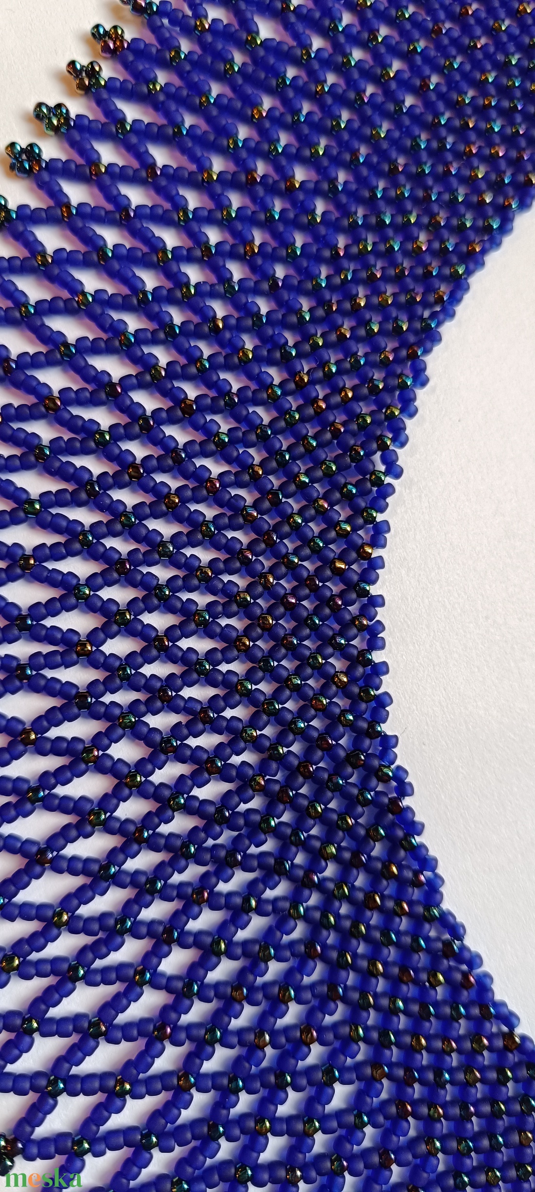 Gyöngygallér japán üveggyöngyből - ékszer - nyaklánc - gyöngyös nyaklánc - Meska.hu