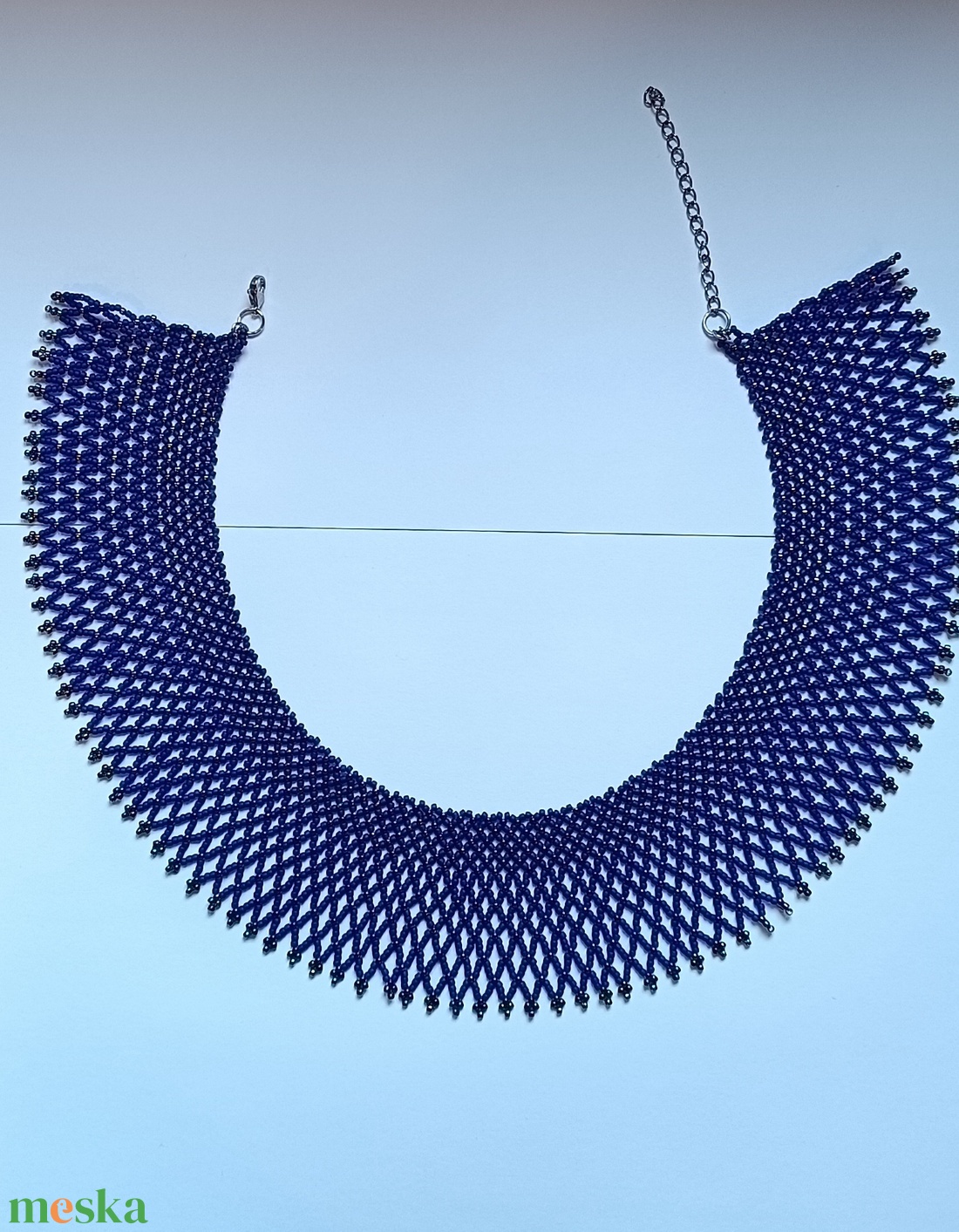 Gyöngygallér japán üveggyöngyből - ékszer - nyaklánc - gyöngyös nyaklánc - Meska.hu