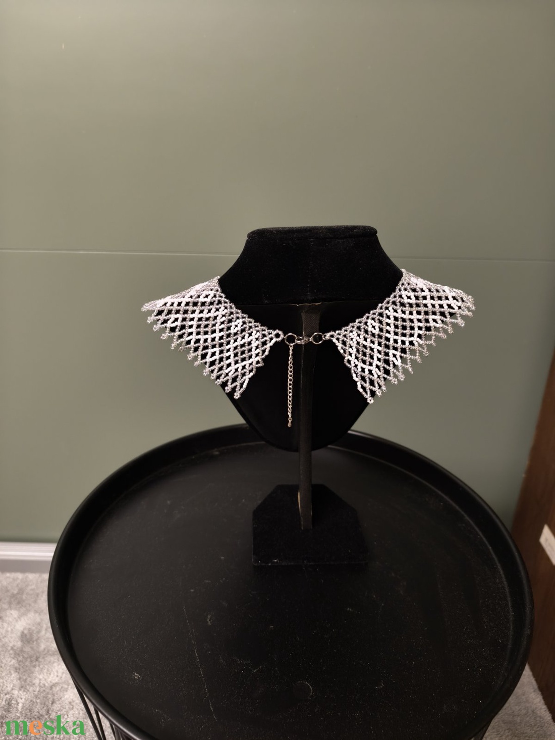 Gyöngygallér japán üveggyöngyből - ékszer - nyaklánc - gyöngyös nyaklánc - Meska.hu