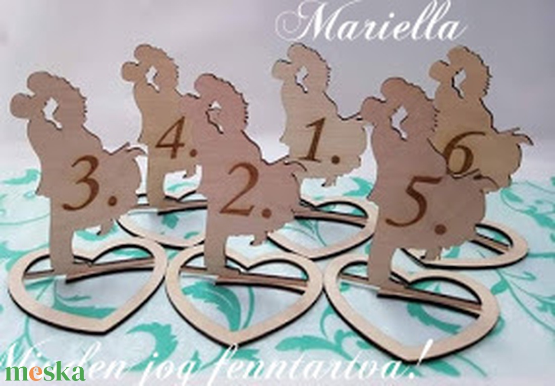 Asztalszám esküvőre- Mariella Romantic - esküvő - dekoráció - asztaldísz - Meska.hu Asztalszám esküvőre- Mariella Romantic - esküvő - dekoráció - asztaldísz - Meska.hu