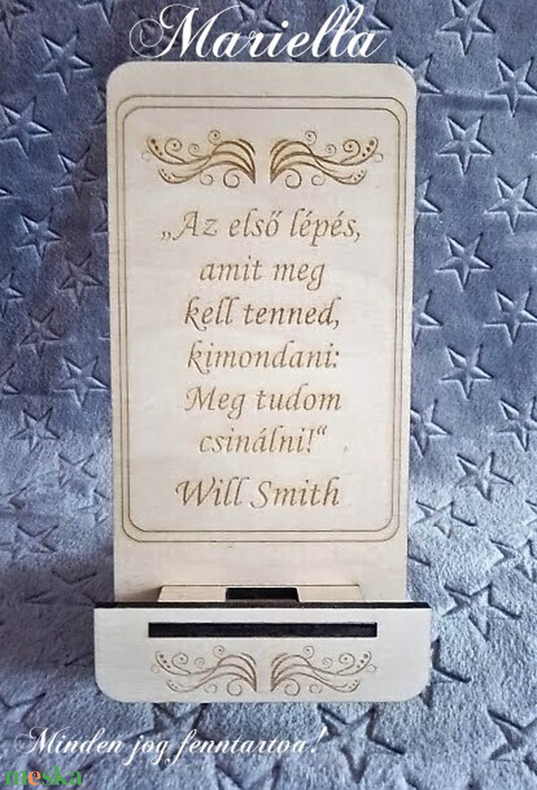 Will Smits telefontartó, motivációs idézettel - táska & tok - ebook & tablet tok - Meska.hu