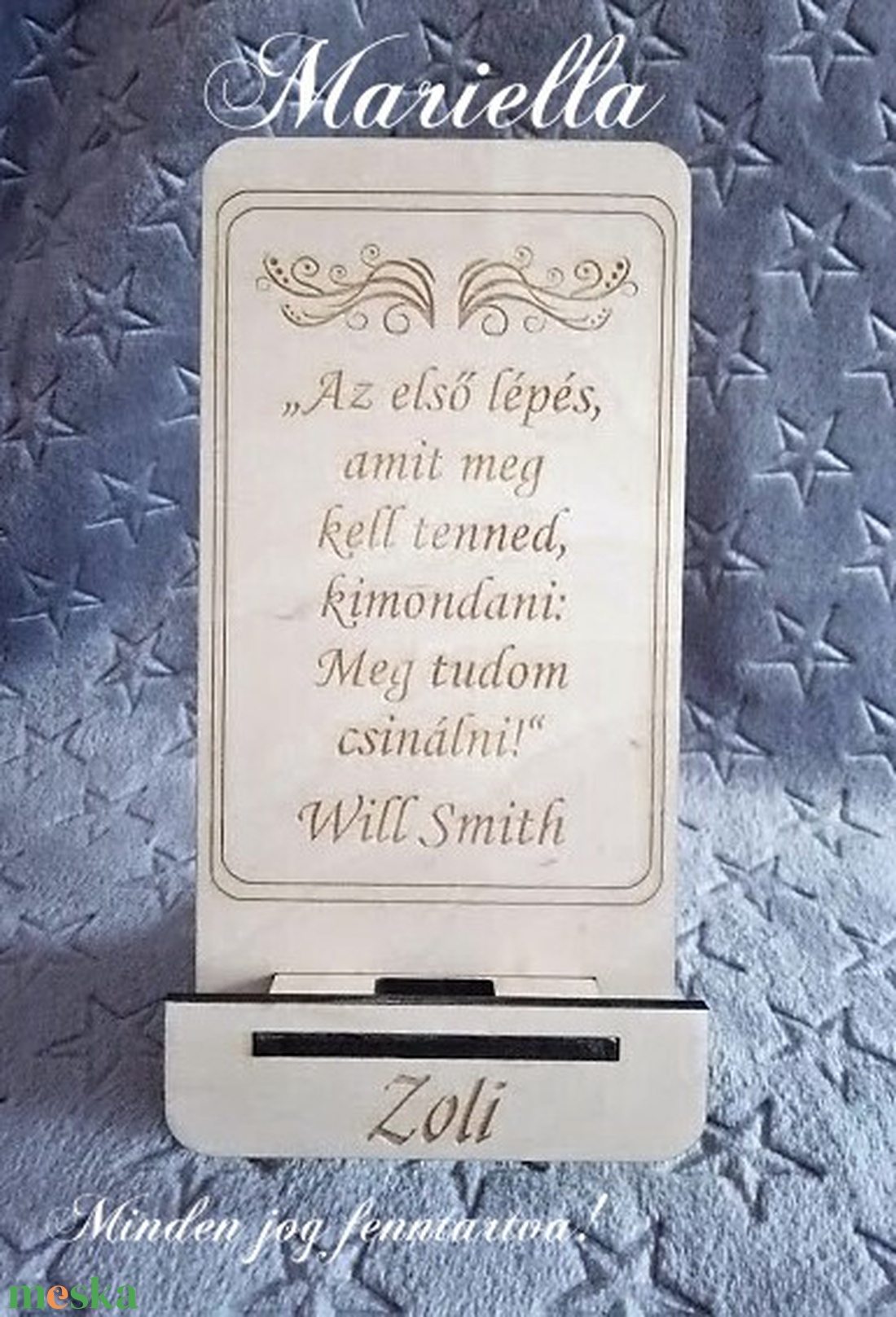 Will Smits telefontartó, motivációs idézettel - táska & tok - ebook & tablet tok - Meska.hu