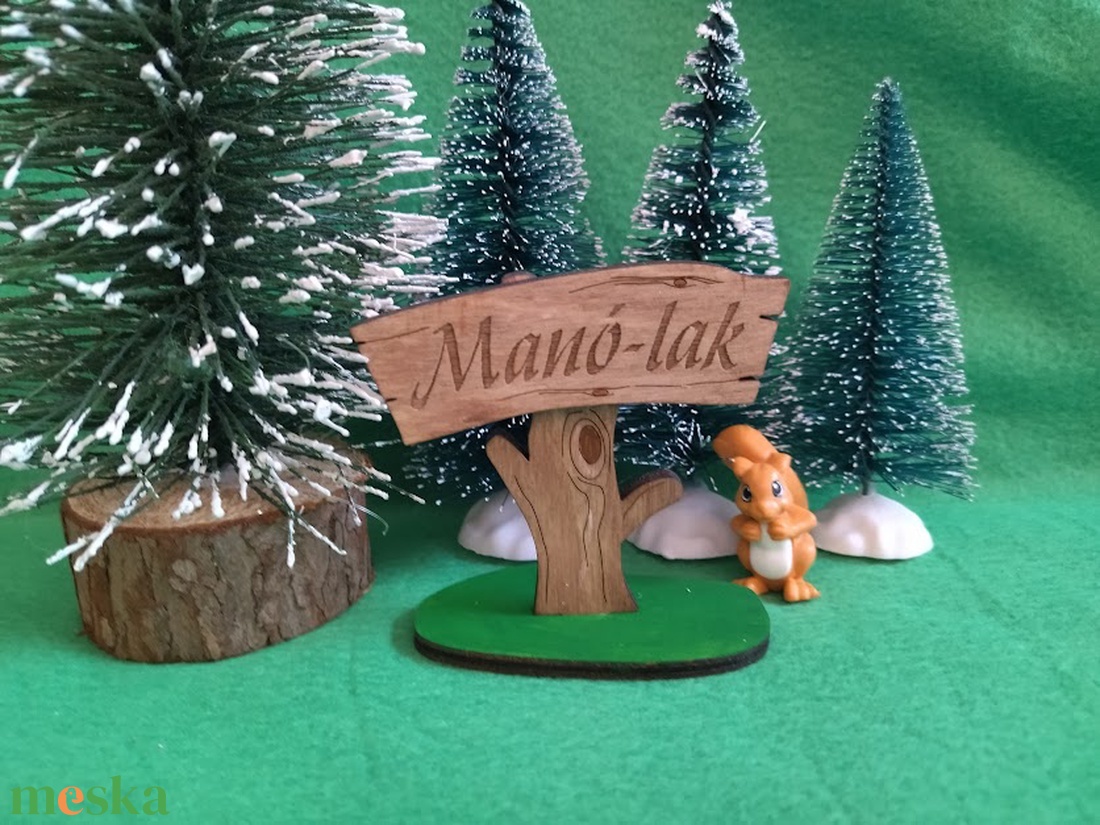 DIY csináld magad:Manó-lak tábla, manóház kellék - diy (csináld magad) - egységcsomag - Meska.hu