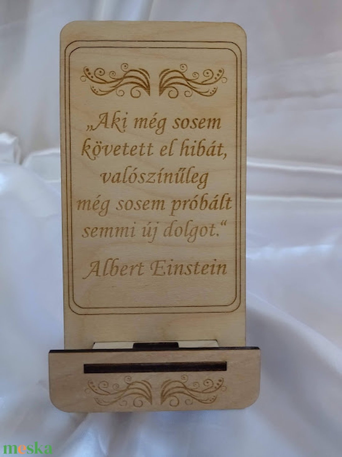 Einstein Telefontartó motiváló  idézettel - táska & tok - ebook & tablet tok - Meska.hu