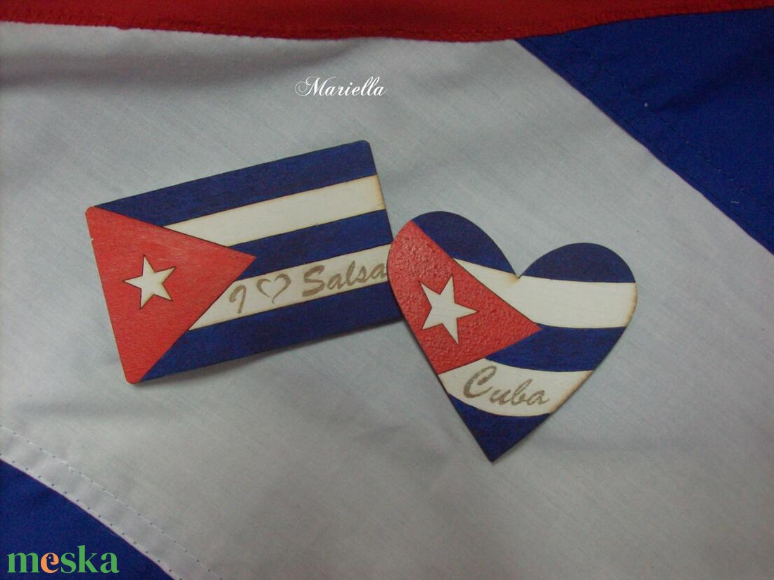 2 darabos hűtőmágnes szett: Salsa, Cuba, Kuba  - otthon & életmód - konyhafelszerelés, tálalás - konyhai dekoráció - hűtőmágnes - Meska.hu