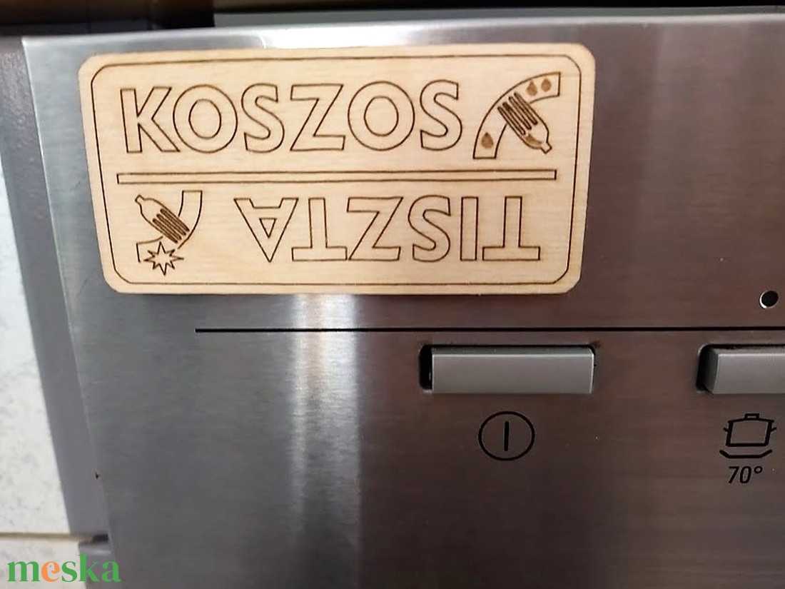 Mosogatógép jelölő mágnes : tiszta-koszos - otthon & életmód - konyhafelszerelés, tálalás - konyhai dekoráció - hűtőmágnes - Meska.hu