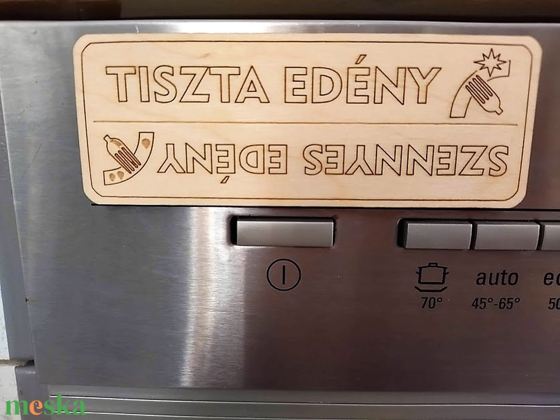 Mosogatógép jelölő mágnes : tiszta-szennyes - otthon & életmód - konyhafelszerelés, tálalás - konyhai dekoráció - hűtőmágnes - Meska.hu