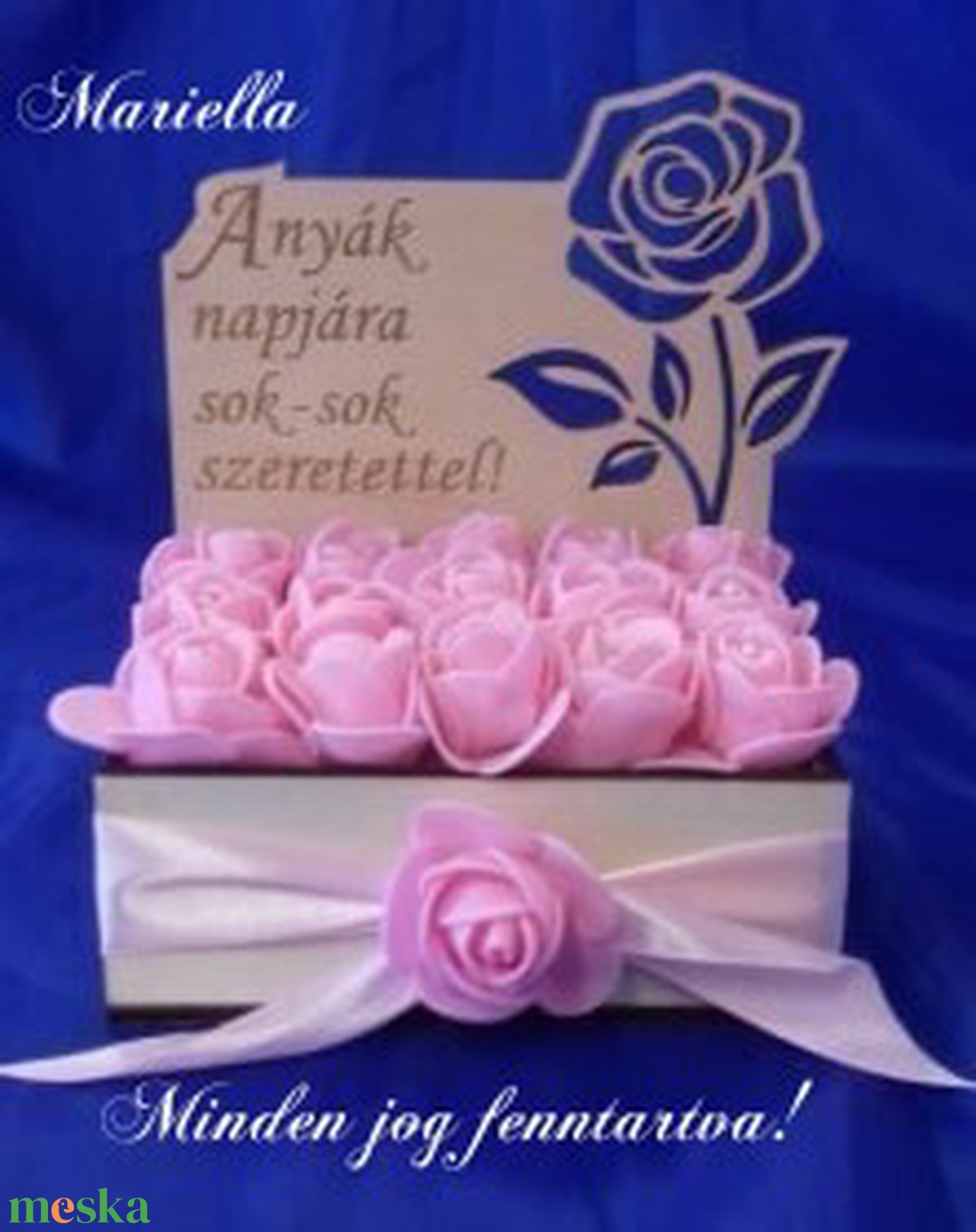 Anyák napja: rózsabox gravírozva, áttört mintával - otthon & életmód - dekoráció - Meska.hu