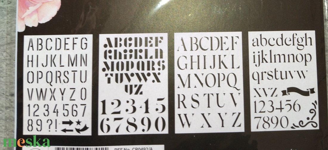 Stencil, sablon 4 darabos szett A5-s méret 1. - kellékek & szerszámok - szerszámok, eszközök - sablonok - Meska.hu Stencil, sablon 4 darabos szett A5-s méret 1. - kellékek & szerszámok - szerszámok, eszközök - sablonok - Meska.hu
