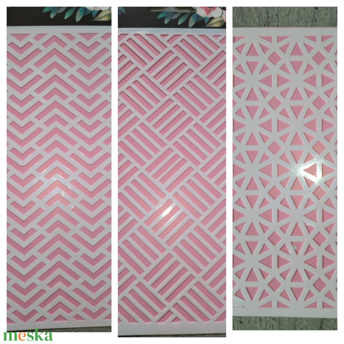 Stencil, sablon 3 darabos szett A5-s méret 8. - kellékek & szerszámok - szerszámok, eszközök - sablonok - Meska.hu Stencil, sablon 3 darabos szett A5-s méret 8. - kellékek & szerszámok - szerszámok, eszközök - sablonok - Meska.hu