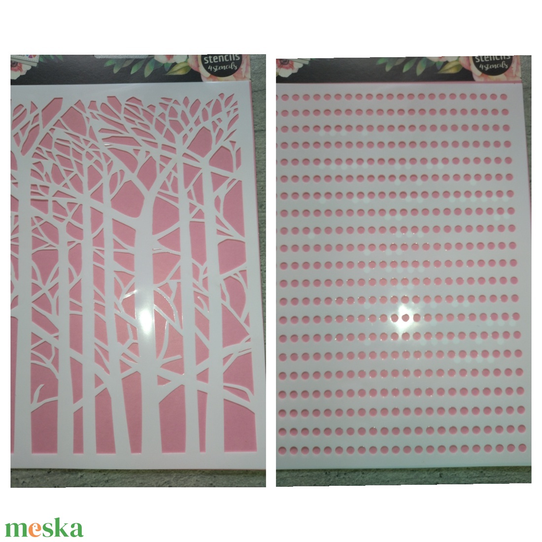 Stencil, sablon 2 darabos szett A5-s méret 9.. - kellékek & szerszámok - szerszámok, eszközök - sablonok - Meska.hu Stencil, sablon 2 darabos szett A5-s méret 9.. - kellékek & szerszámok - szerszámok, eszközök - sablonok - Meska.hu