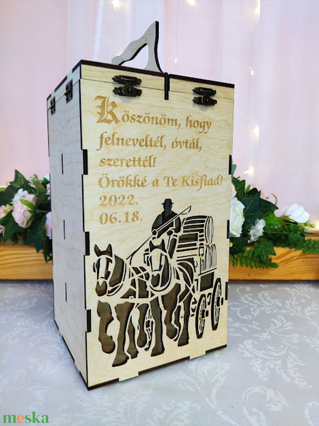 Szülőköszöntő: egyedi sörtartó fából - otthon & életmód - konyhafelszerelés, tálalás - italos kellékek - sörtartó - Meska.hu