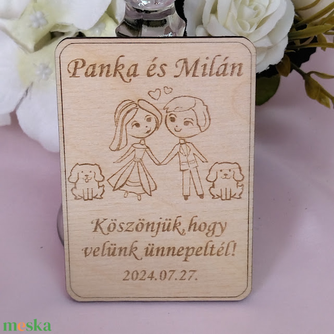 Esküvői köszönőajándék/ ültetőkártya : hűtőmágnes téglalap, álló - esküvő - dekoráció - asztaldísz - Meska.hu Esküvői köszönőajándék/ ültetőkártya : hűtőmágnes téglalap, álló - esküvő - dekoráció - asztaldísz - Meska.hu