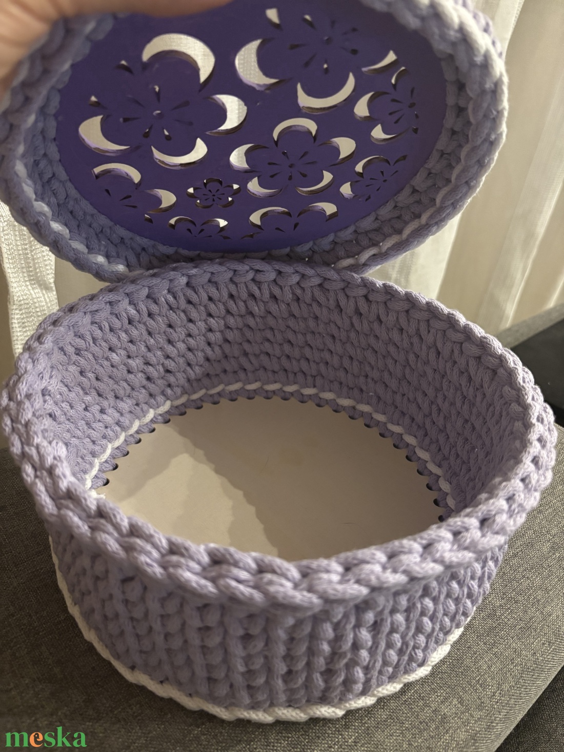 Horgolt tároló - otthon & életmód - tárolás & rendszerezés - doboz - Meska.hu