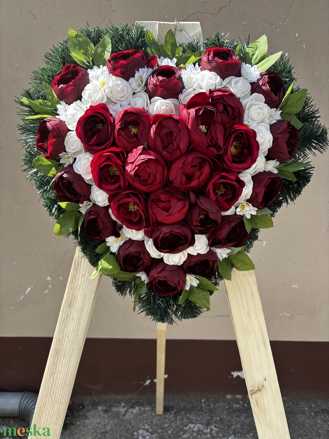 Kegyeleti koszorú  - otthon & életmód - vallás - temetkezési tárgy - sírkoszorú, kegyeleti koszorú - Meska.hu