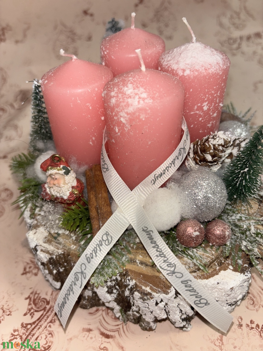 Adventi koszorú  - karácsony - adventi díszek - adventi asztaldísz - Meska.hu