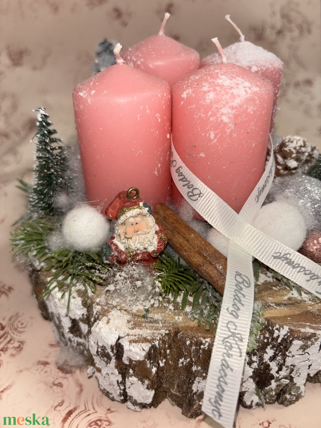 Adventi koszorú  - karácsony - adventi díszek - adventi asztaldísz - Meska.hu